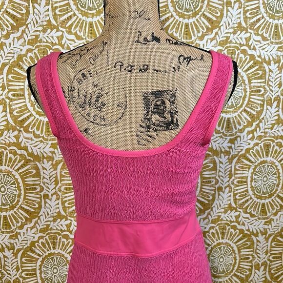 SHAN Swimwear Dahlia Textured Sleeveless Swim Mini Dress in Rose Pink $430 Sz 8 - Picture 12 of 16